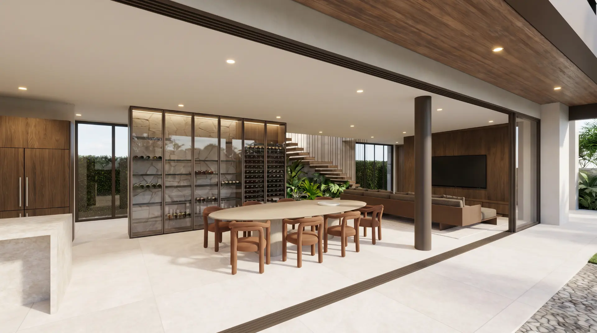 Projeto M.M — Jantar com adega climatizada